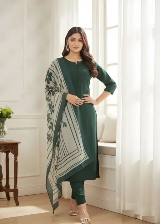 Shiv Vol 133 Green Roman Silk