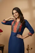 Shiv Vol 141 Blue Havy Cotton Plain - Image 2