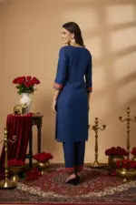 Shiv Vol 141 Blue Havy Cotton Plain - Image 3