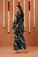 Shiv Vol 142 Black Georgette Printed - Image 2