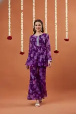 Shiv Vol 143 Purple Georgette Printed