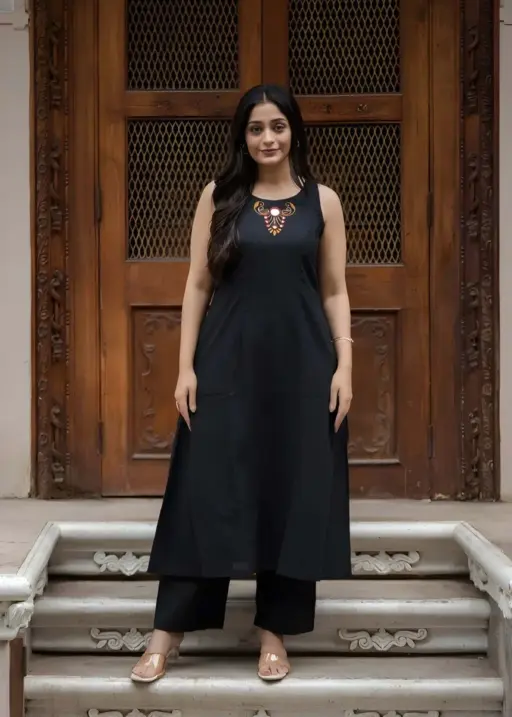 Shiv Vol 147 Black Soft Cotton Embroidery