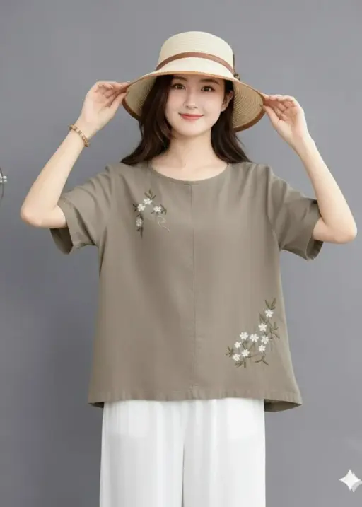 Shiv Vol 149 Cotton Embroidery Short Top