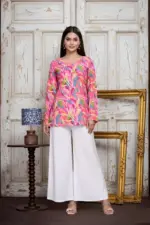 Shiv Vol 158 Cotton Blend Printed Short Top