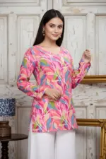 Shiv Vol 158 Cotton Blend Printed Short Top - Image 2