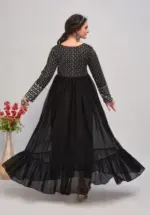 Shiv Vol 89 Black Georgette Anarkali - Image 2