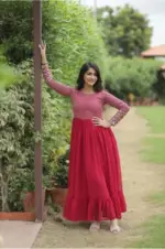 Shiv Vol 90 Pink Georgette Anarkali
