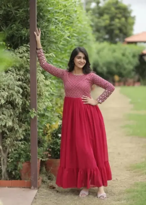 Shiv Vol 90 Pink Georgette Anarkali