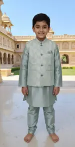 Shyam Vol 60 Heavy Jacquard Kurta Pajama With Koti - Image 4