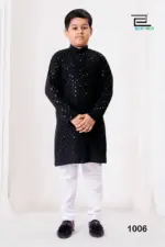 SS2016 Prince Rayon Chikankari Work Kurta Pajama - Image 2
