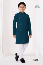 SS2016 Prince Rayon Chikankari Work Kurta Pajama - Image 4