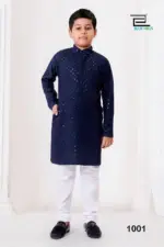 SS2016 Prince Rayon Chikankari Work Kurta Pajama - Image 9