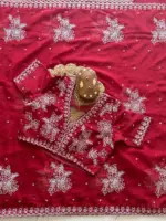 Tamanna 1099 Soft Tebby Orgenza White Tread Work