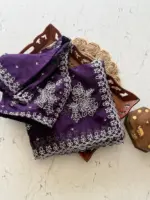 Tamanna 1099 Soft Tebby Orgenza White Tread Work - Image 2