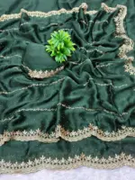 VFT Satin Chiffon Crush Silk Embroidery - Image 3