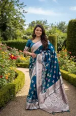 Vt 6078 T Banarasi Silk Zari Weaving Fancy Saree Collection - Image 2