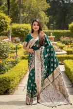 Vt 6078 T Banarasi Silk Zari Weaving Fancy Saree Collection - Image 4