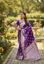 Vt 6078 T Banarasi Silk Zari Weaving Fancy Saree Collection - Image 5