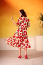 WMN 4509 Vichritra Silk Floral Printed Kurti Below 1000 - Image 3