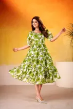 WMN 4509 Vichritra Silk Floral Printed Kurti Below 1000 - Image 5