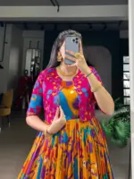 WMN 5035 Tasar Silk Kalamkari Printed Weaving - Image 2