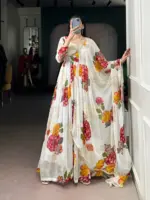 WMN 5103 Chiffon Floral Printed Festival - Image 2