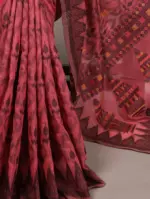 WMN 7414A Poly Cotton Printed Saree Below 1000 - Image 2