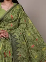 WMN 7414A Poly Cotton Printed Saree Below 1000 - Image 3