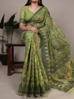 WMN 7414A Poly Cotton Printed Saree Below 1000 - Image 7