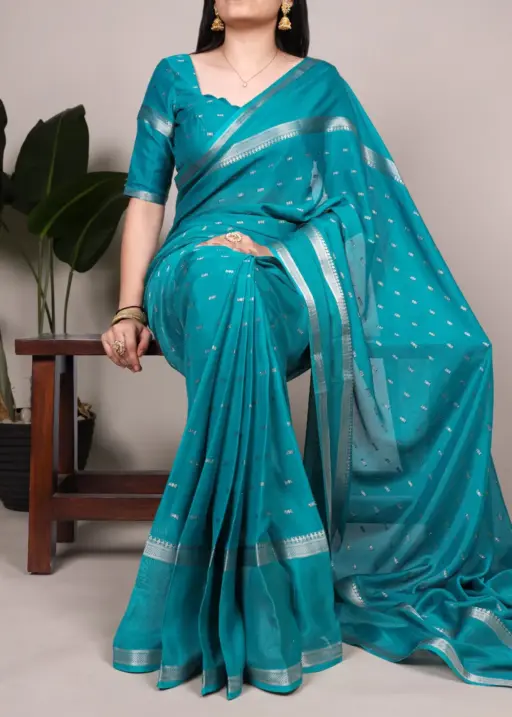 WMN 7912 Crepe Weaving Work Occasion