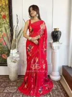 WMS Vol 125 Soft Taby Organza Flower Printed