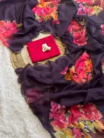 WMS Vol 125 Soft Taby Organza Flower Printed - Image 2