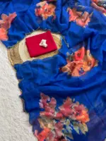 WMS Vol 125 Soft Taby Organza Flower Printed - Image 3