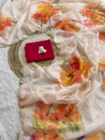 WMS Vol 125 Soft Taby Organza Flower Printed - Image 5