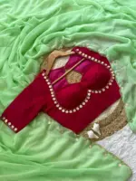 WMS Vol 130 Faux Georgette Khatali Work - Image 5