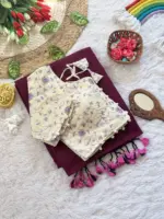 WMS Vol 134 Khadi Cotton Readymade Blouse With - Image 12