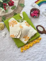 WMS Vol 134 Khadi Cotton Readymade Blouse With - Image 3