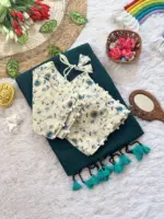 WMS Vol 134 Khadi Cotton Readymade Blouse With - Image 7