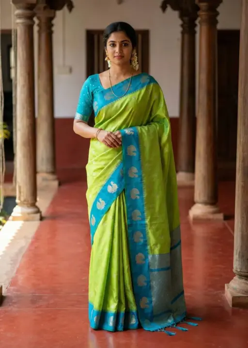 WMS Vol 136 Soft Silk Zari Waving Pongal Festival