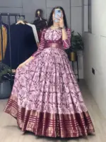 WMT 6001 Soft Silk Floral Prined Jacquard