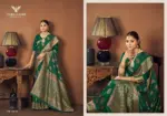 Zarkaashi Kanimoli Banarasi Katan Festival Wear Saree Collection - Image 4