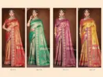 Zarkaashi Rajnandani Banarasi Tissue Embroidery Saree Collection - Image 7