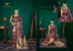 Zarkaashi Vidhatri Katan Silk Festival Wear Saree Collection - Image 3