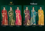Zarkaashi Vidhatri Katan Silk Festival Wear Saree Collection - Image 8