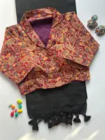 Ajrakh Fancy Vol 2 Khadi Cotton Saree Ajrakh Printed Blouse Collection - Image 7