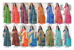 Angoori Crape Vol 7 Printed Crepe Uniform Saree Collection - Image 2