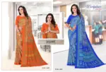 Angoori Crape Vol 7 Printed Crepe Uniform Saree Collection - Image 8
