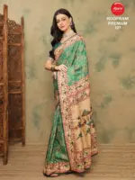 Apple Rooprani Premium Vol 01 Silk Blend Digital Printed Designer Saree Collection - Image 10