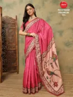 Apple Rooprani Premium Vol 01 Silk Blend Digital Printed Designer Saree Collection - Image 9