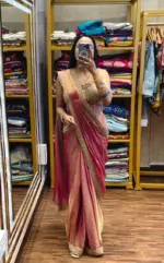 Bt 7137 Satin Sequence Ready to Wear Fancy Saree - Image 4